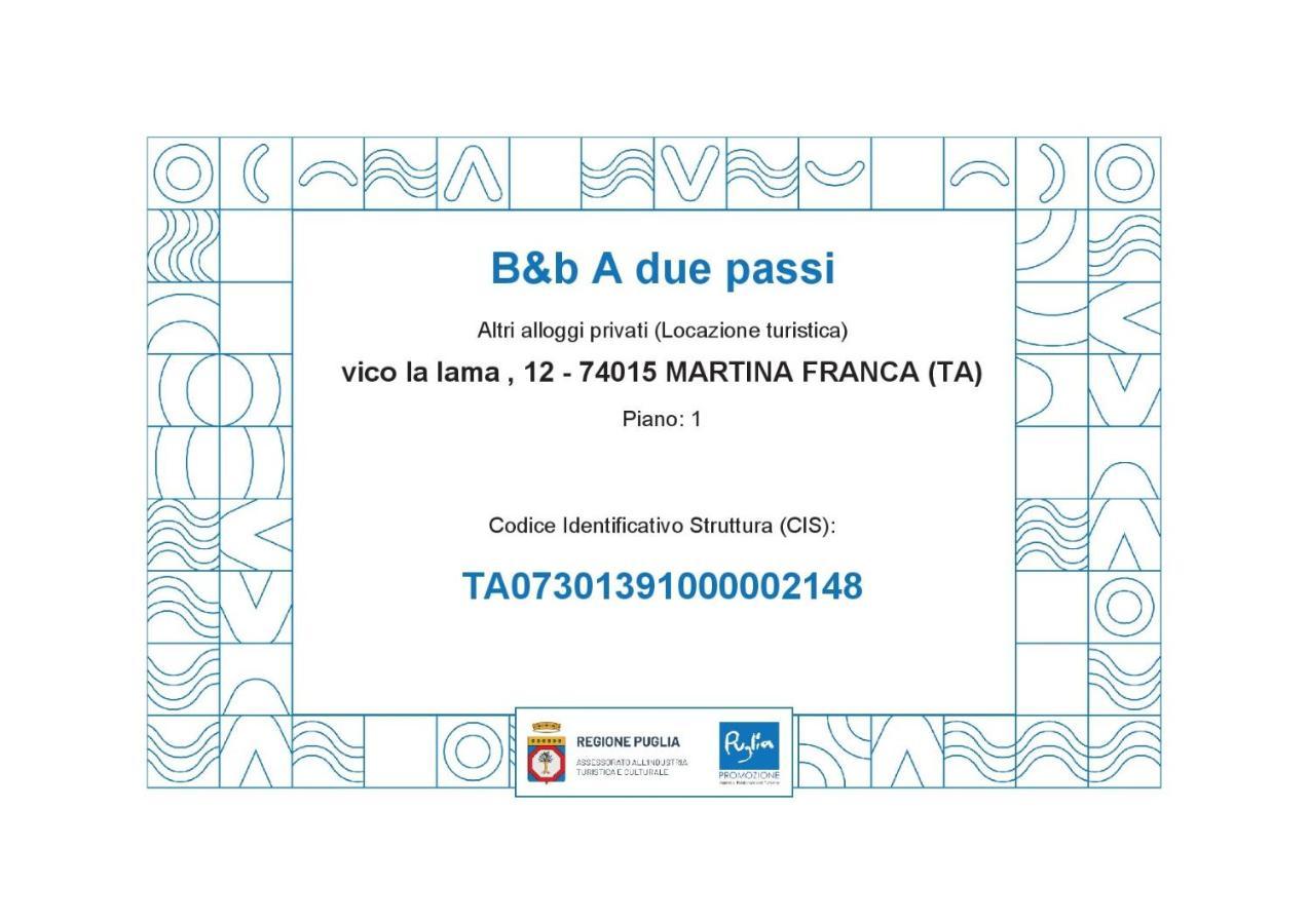 B&B A Due Passi Martina Franca Exterior foto
